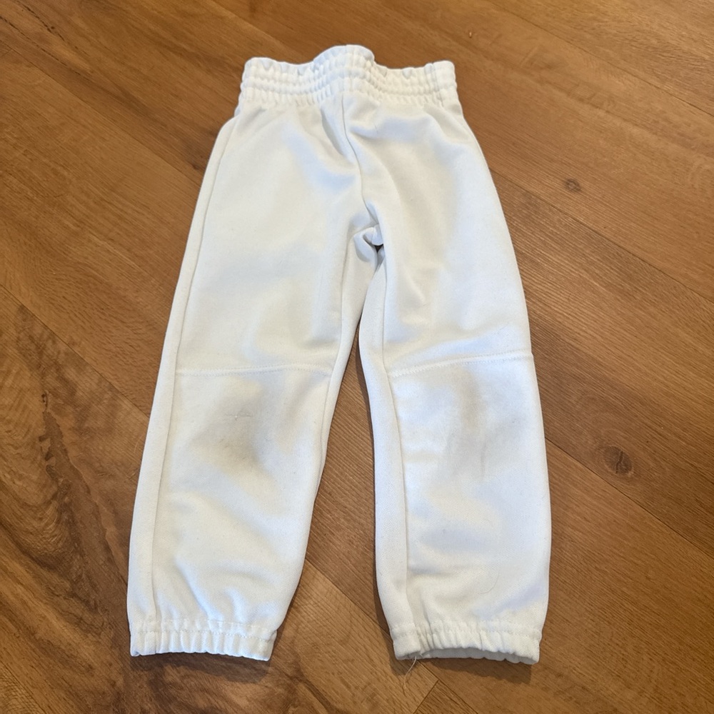 Pee Wee Youth Size XS Don Alleson Athletics Solid White Baseball Pants GUC